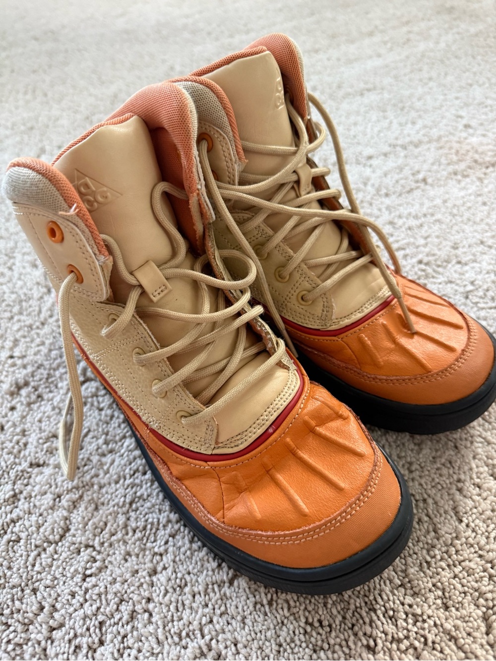 Nike Woodside 2 High ACG 'Sesame Hot Curry' 524872-201 5Y - Picture 4 of 6